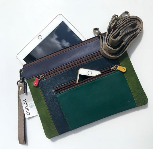 SORUKA I-Pad Tasche aus recyceltem Leder